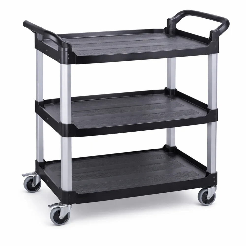 Küchenwagen mit 3 Ebenen für Restaurant und Hotel, belastbar bis 200 kg