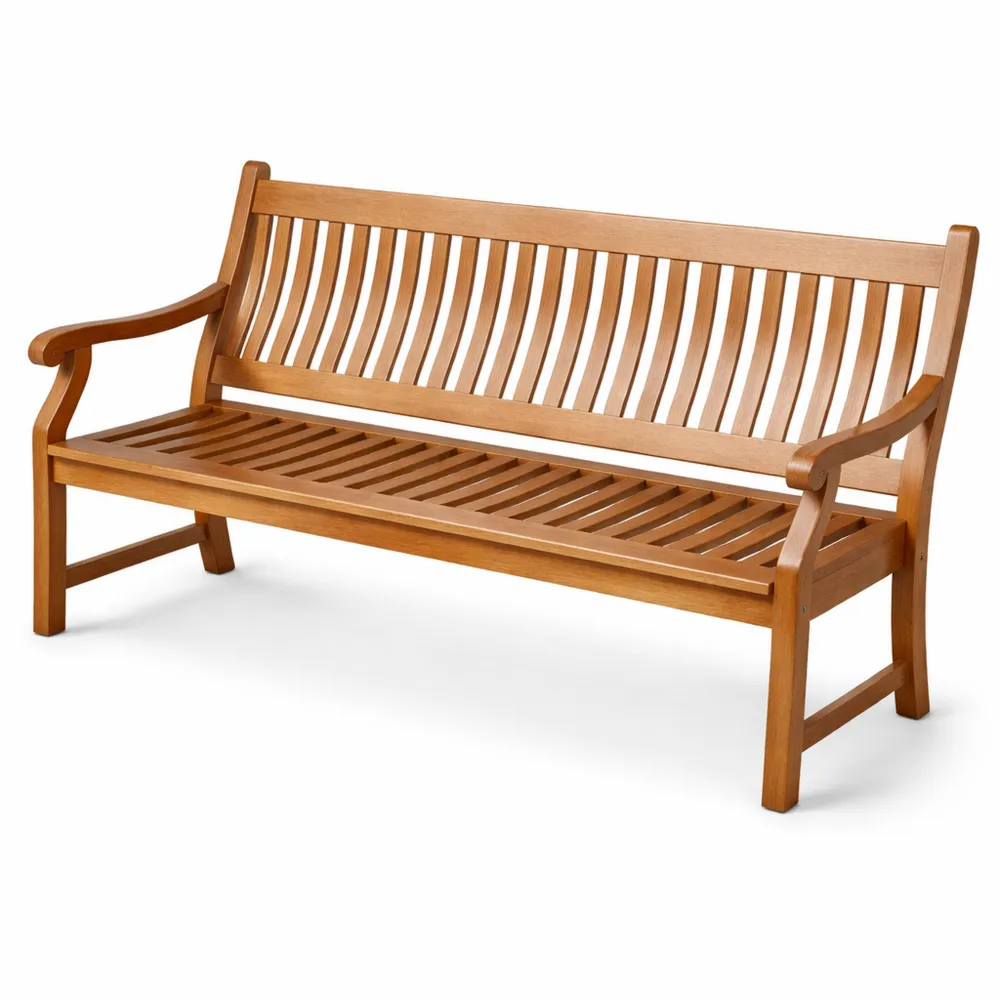 Gartenbank aus Eukalyptusholz für 3 Personen