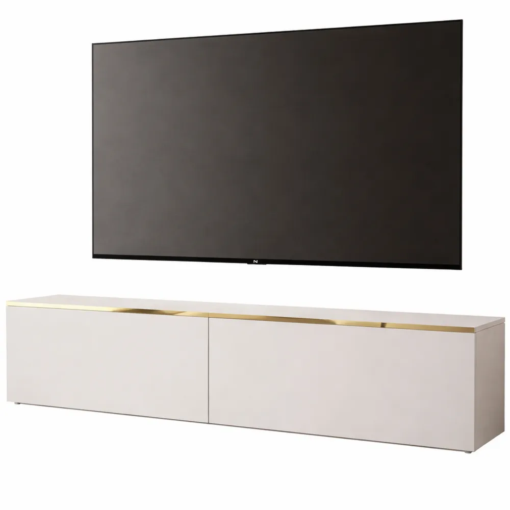 Moderner TV-Schrank 180 cm mit dekorativer Leiste und LED-Option