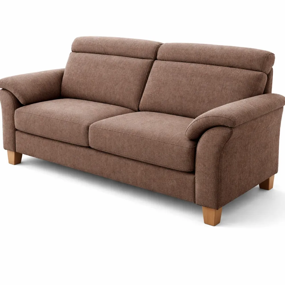 3-Sitzer Sofa im Landhausstil mit verstellbaren Kopfstützen und Federkern