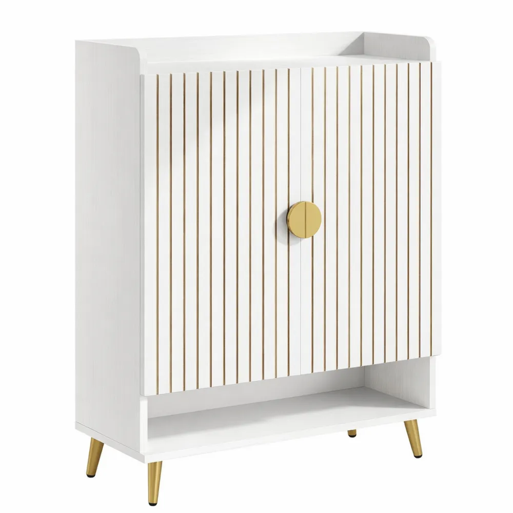 Schuhregal mit 2 Türen, für 25 Paar Schuhe, platzsparend, für Flur