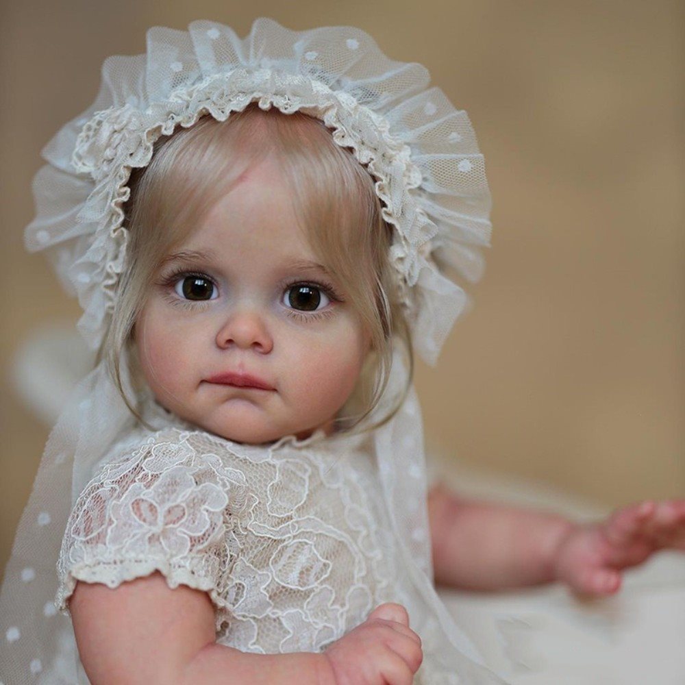 12 Inches Lifelike Sweet Sorrow Blond Hair Reborn Doll Girl - Maggie Series