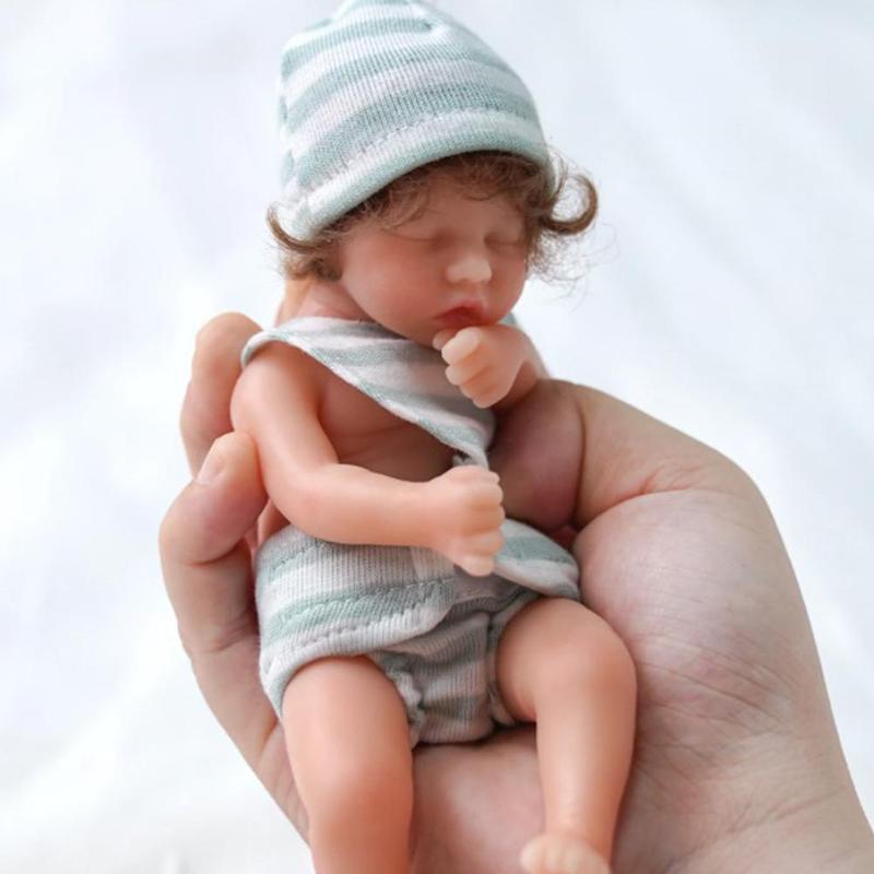 6” Silicone Mini Reborn Doll Soft Baby Doll Companion🔥
