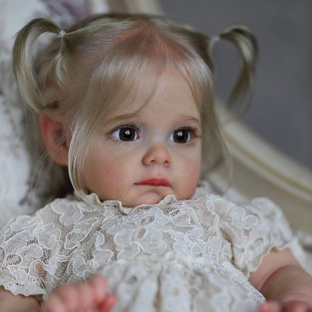 12 Inches Lifelike Sweet Sorrow Blond Hair Reborn Doll Girl - Maggie Series
