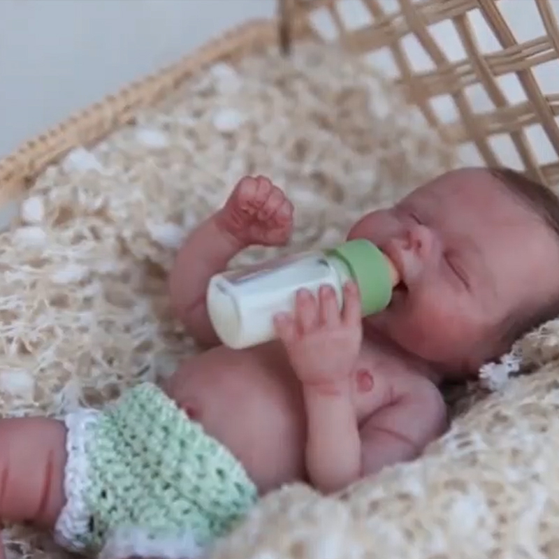 5'' Soft Touch Silicone Lifelike Mini Reborn Baby Doll