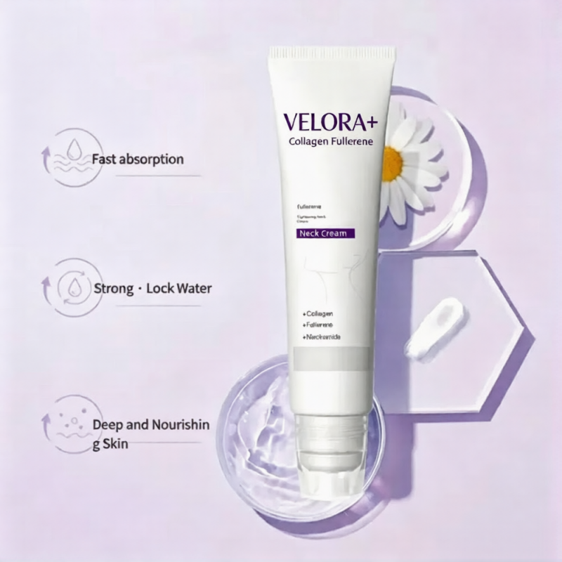 Roller Massage Neck Cream 🧴 Collagen & Hyaluronic Acid | Firms Neck, Reduces Wrinkles & Double Chin