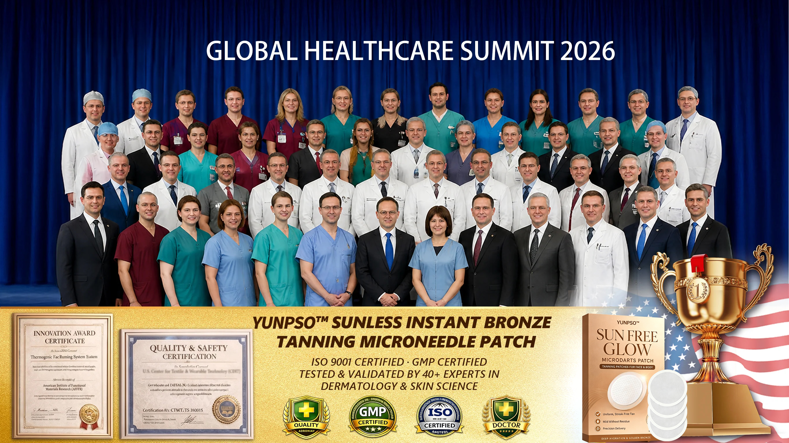 Official Store | ☀️☀️  Sunless Instant Bronze Tanning Microneedle Patch 🇺🇸 (Just once a day) Visible Bronze Glow in 7 Days ✅ No UV, No Orange, No Streaks, No DHA, No Mess.