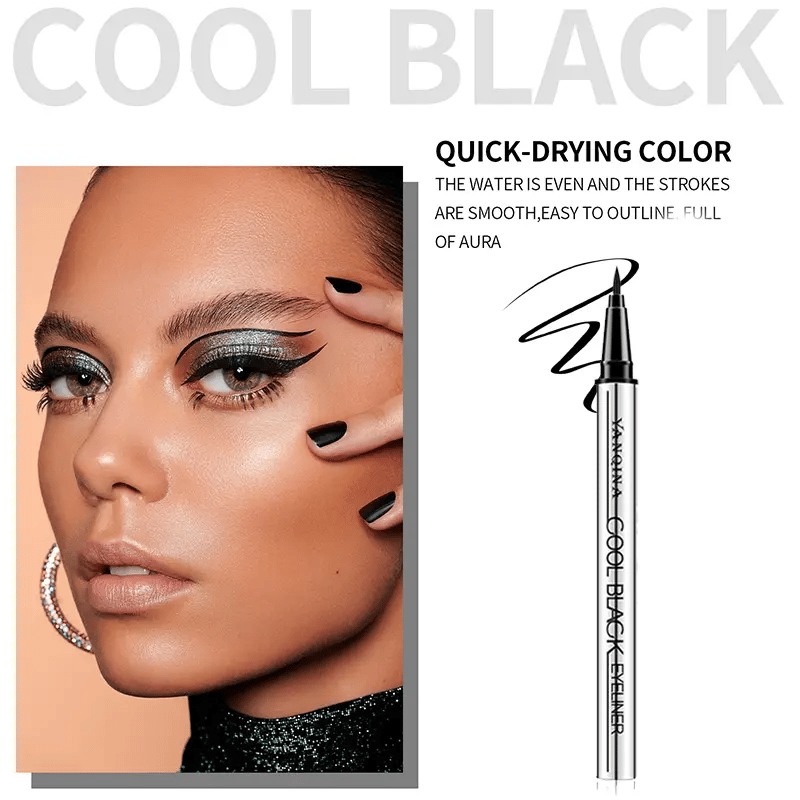 Long-lasting eyeliner -lightweight, waterproof,vegan,cruelty-free,24-hour smooth application,ultra- creamy and silky smooth texture.
