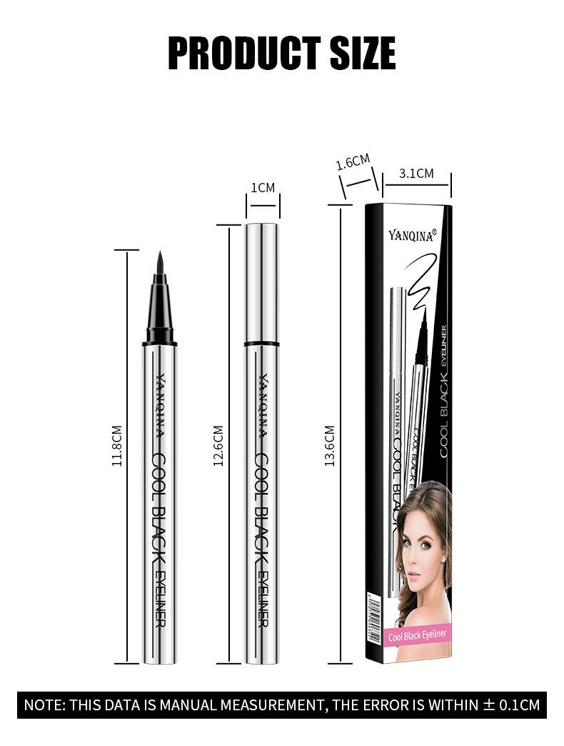 Long-lasting eyeliner -lightweight, waterproof,vegan,cruelty-free,24-hour smooth application,ultra- creamy and silky smooth texture.