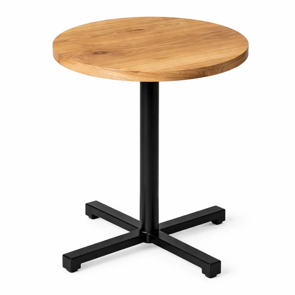 Runder Bistrotisch aus Mangoholz Ø70x75 cm für Bar und Wohnzimmer