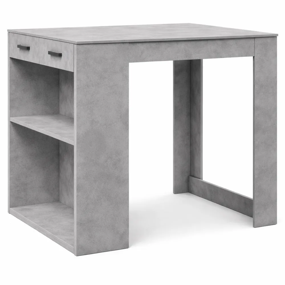 Moderner Bartisch in Betongrau für Zuhause