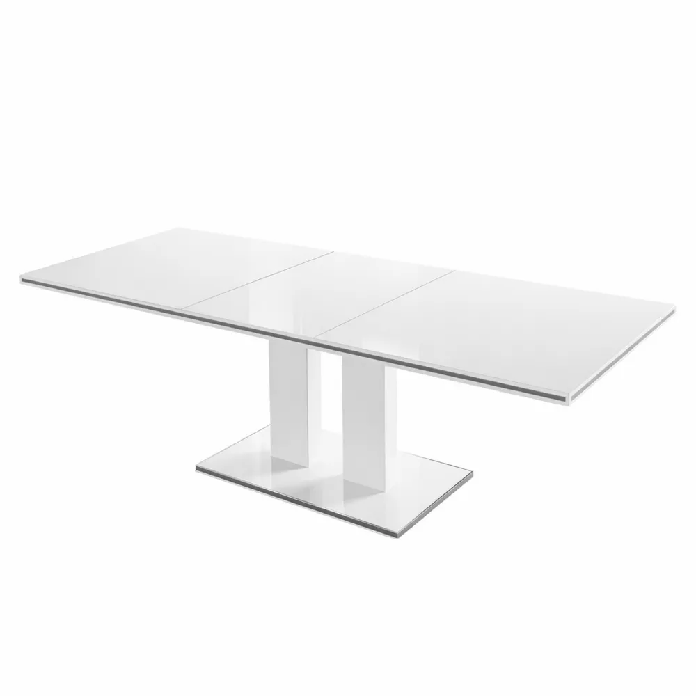 Ausziehbarer Esstisch für 6-8 Personen, Rechteckig mit Stabilem Gestell, 160-200 cm