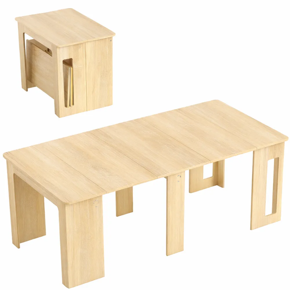 Ausziehbarer Esstisch für 6 Personen, Modern für Wohnzimmer und Küche