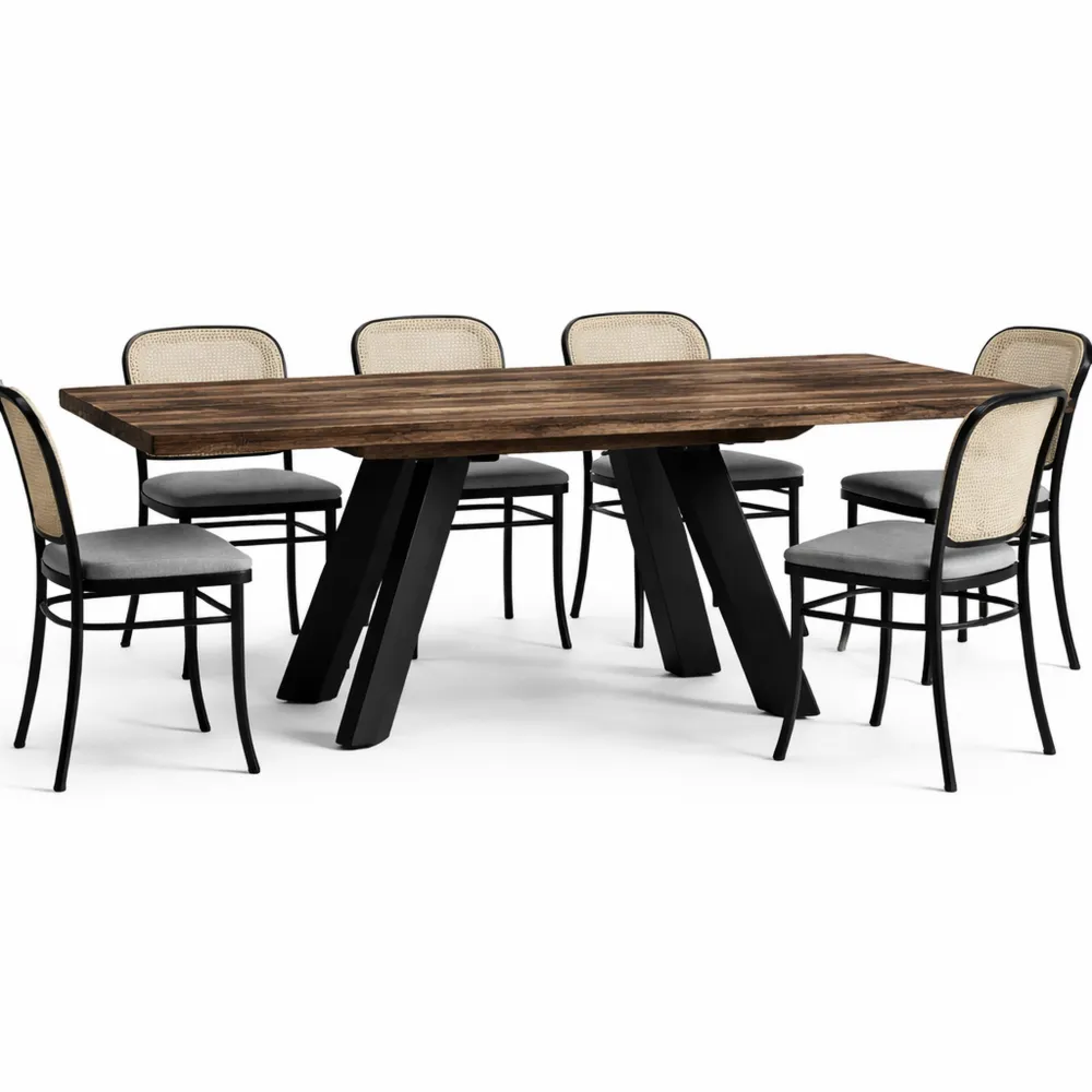 Erweiterbarer Esstisch 130cm-210cm mit Synchronauszug