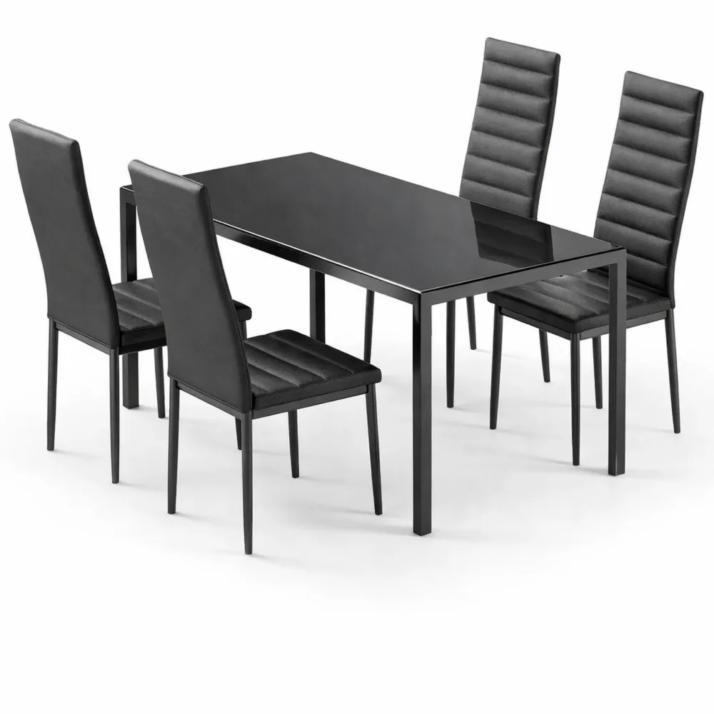 Moderner Esstisch mit 4 Stühlen für Esszimmer und Küche