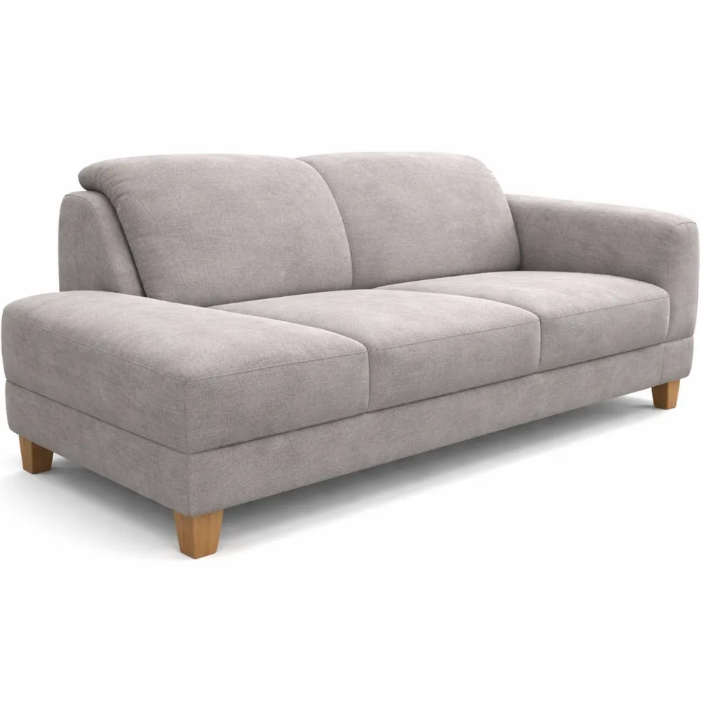 Bequeme Landhausstil Recamiere mit Federkern, rechts