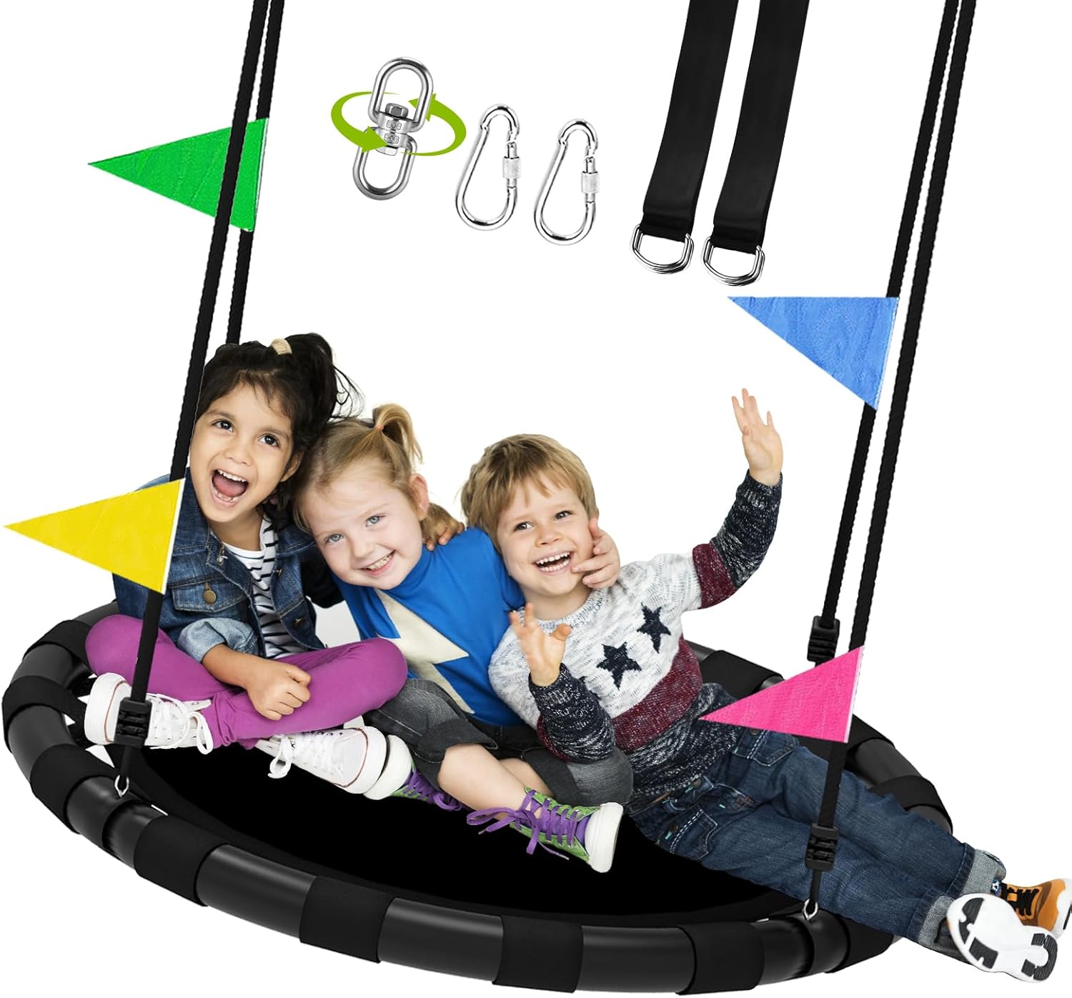 48 Inch Saucer Swing for Kids & Adults