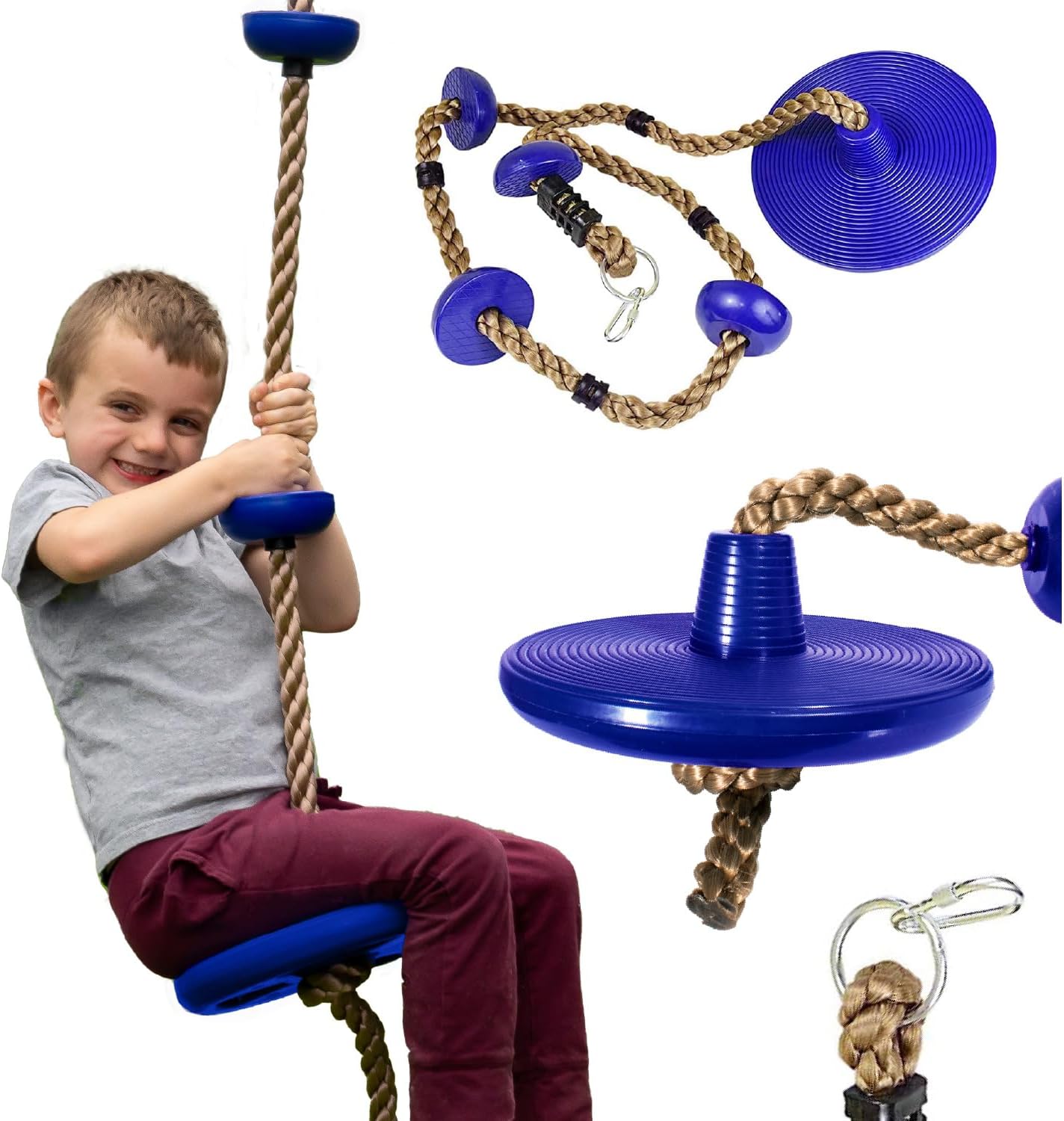 Climbing Rope with Disc Swing