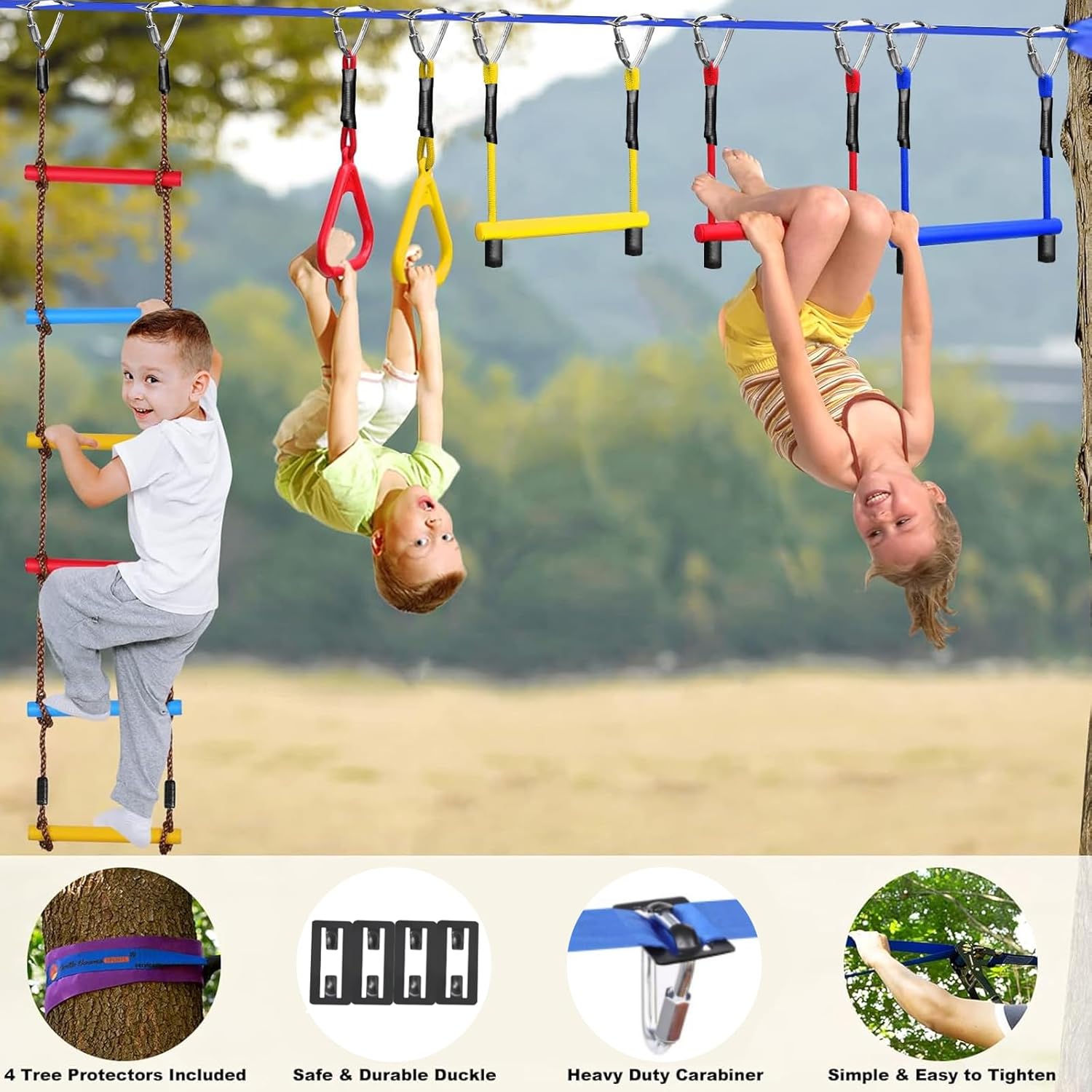 Ninja Warrior Obstacle Course for Kids Backyard