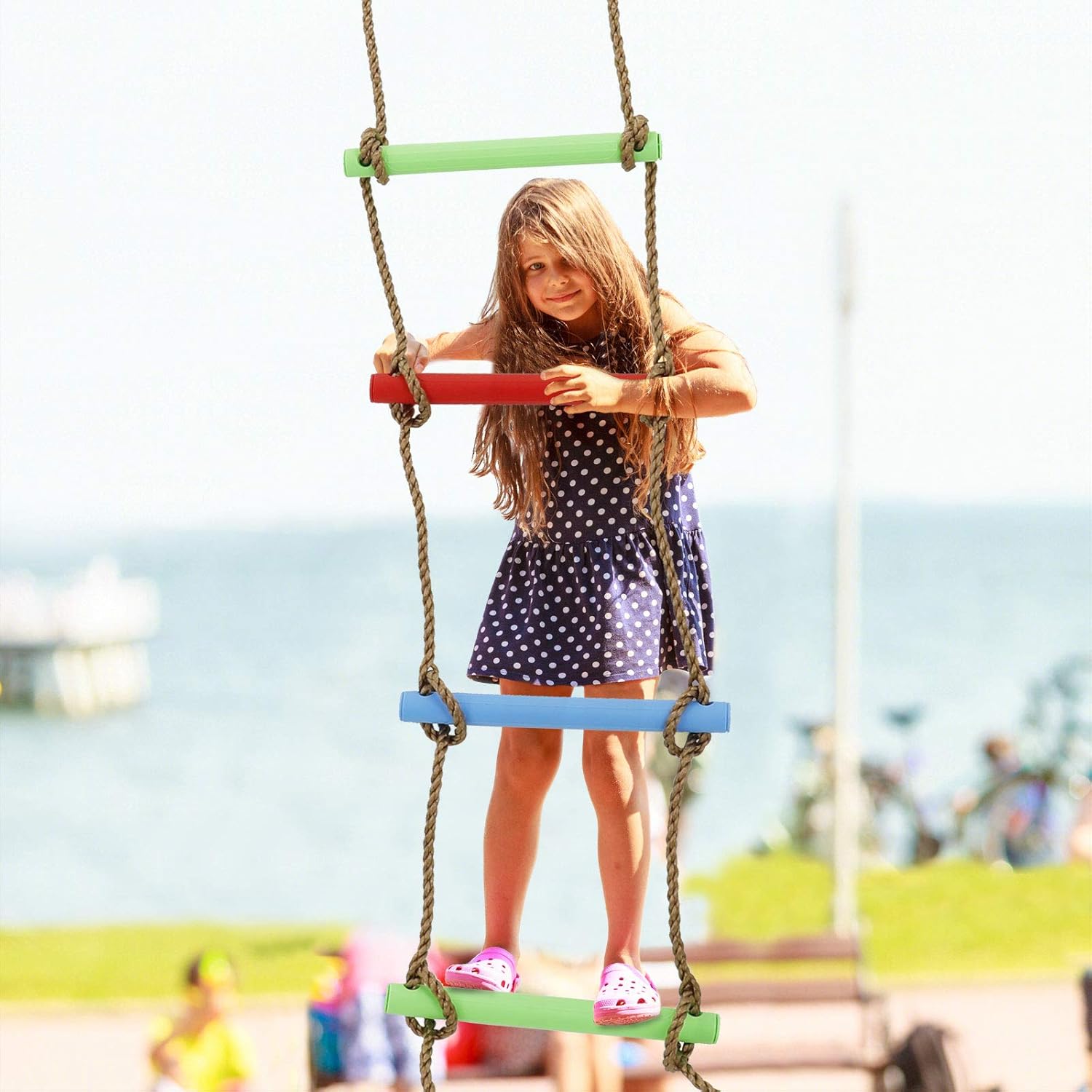 7FT Colorful Camping Rope Ladder for Kids