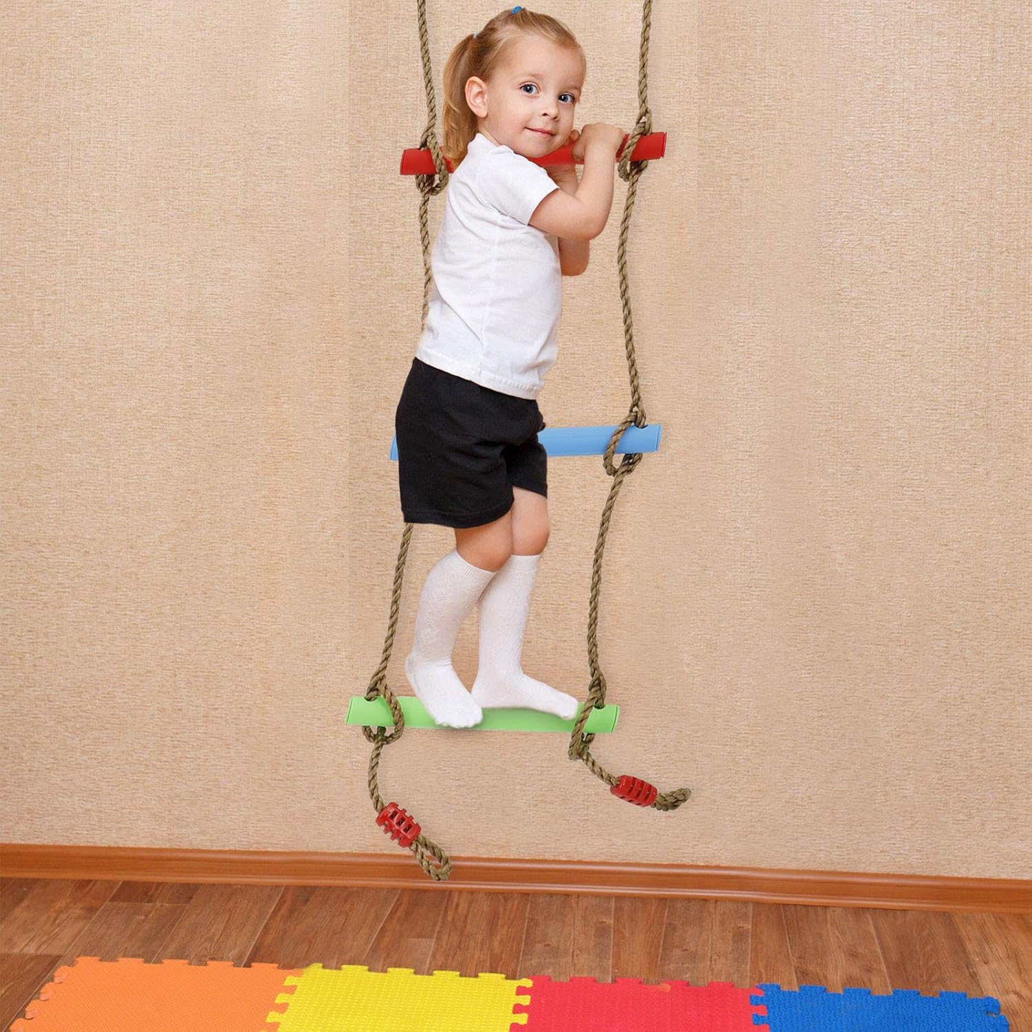 7FT Colorful Camping Rope Ladder for Kids