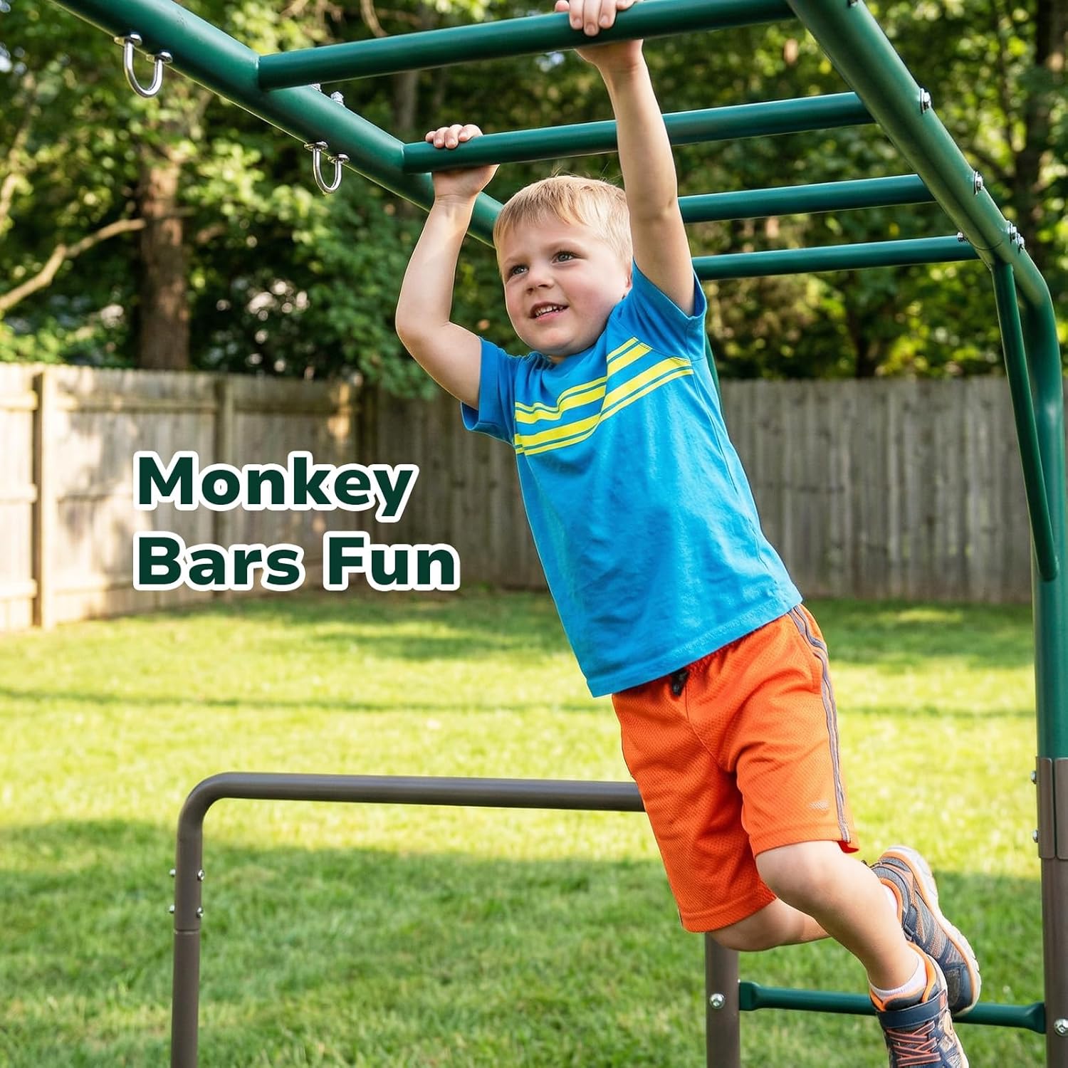 Monkey Bars with Gymnastics Bars and Trapeze Swing