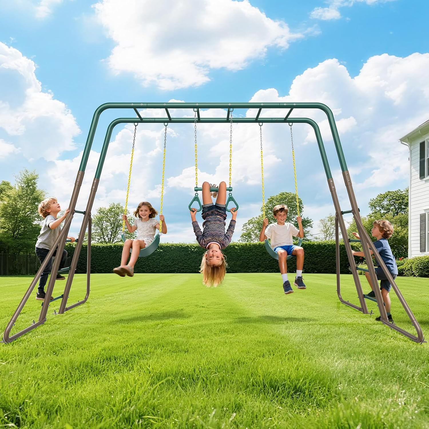 Swing Sets for Backyard with Monkey Bars