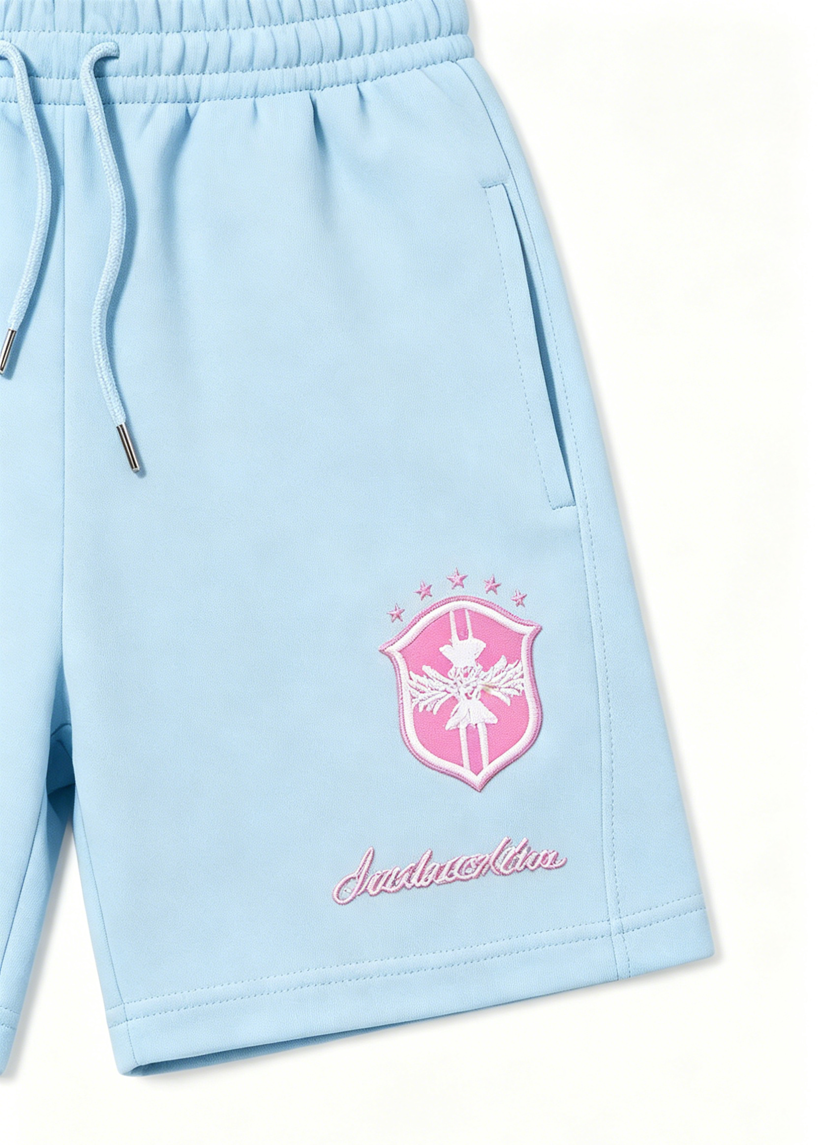 Blue Cropped Outfit Set