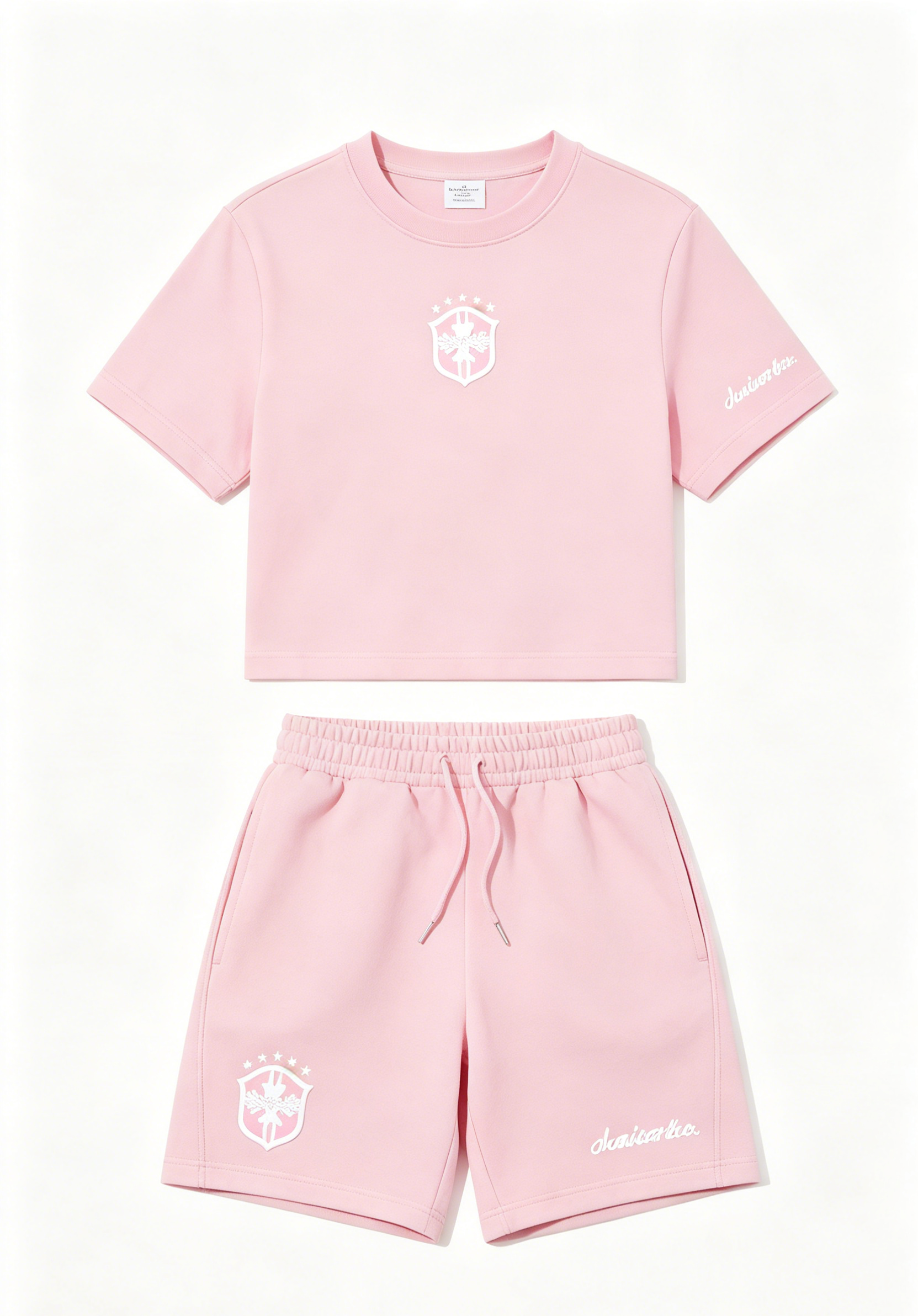 Pink Cropped Outfit Set