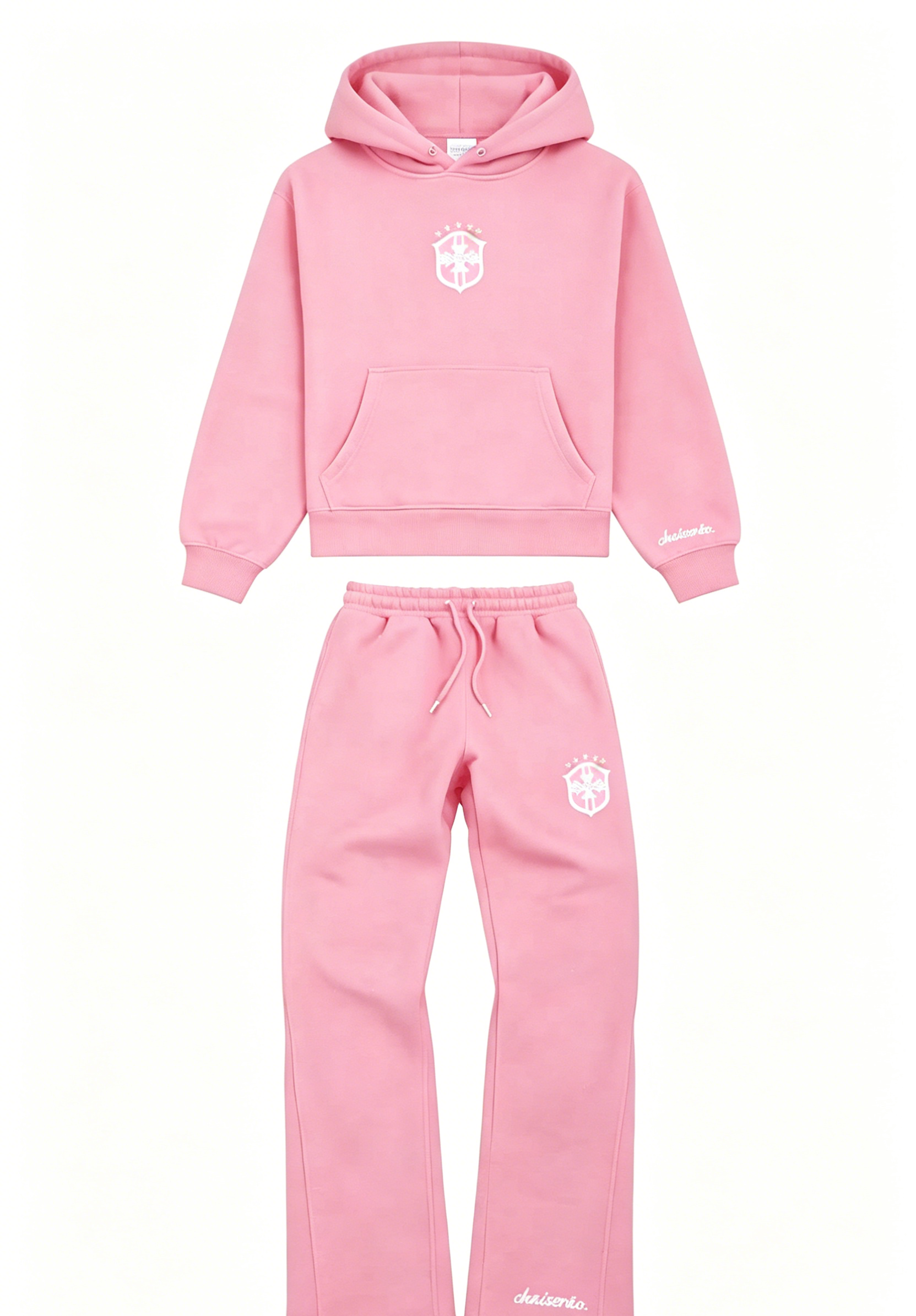 1Pink Hoodie Set