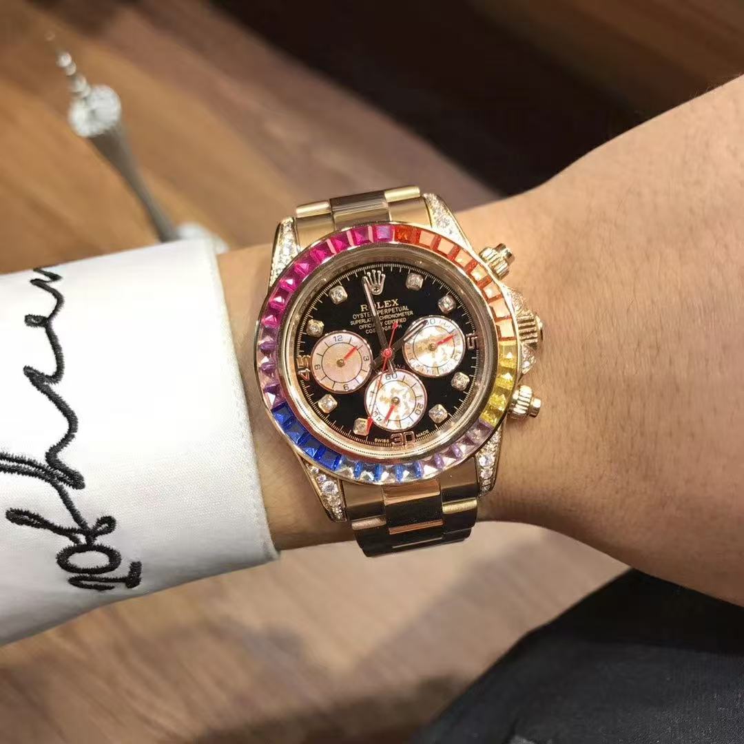 Rainbow with diamonds