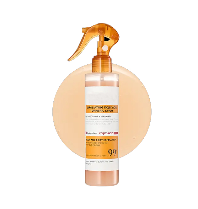 Peel Shot Keratin Care Kojic Acid Turmeric Spray 200ml Pore Clearing Exfoliating Formula Skin Repair Scrub