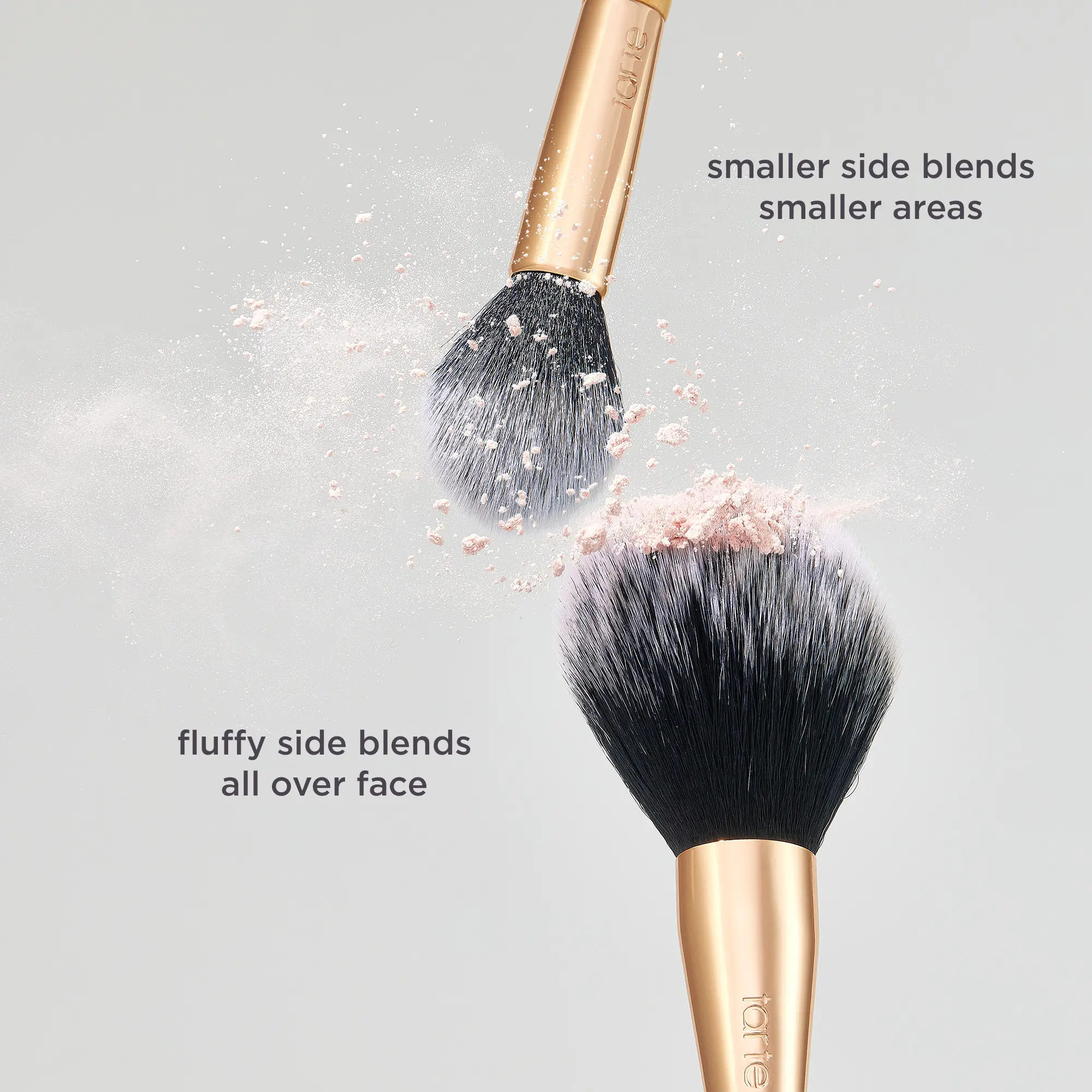 tarte double-ended setting powder brush