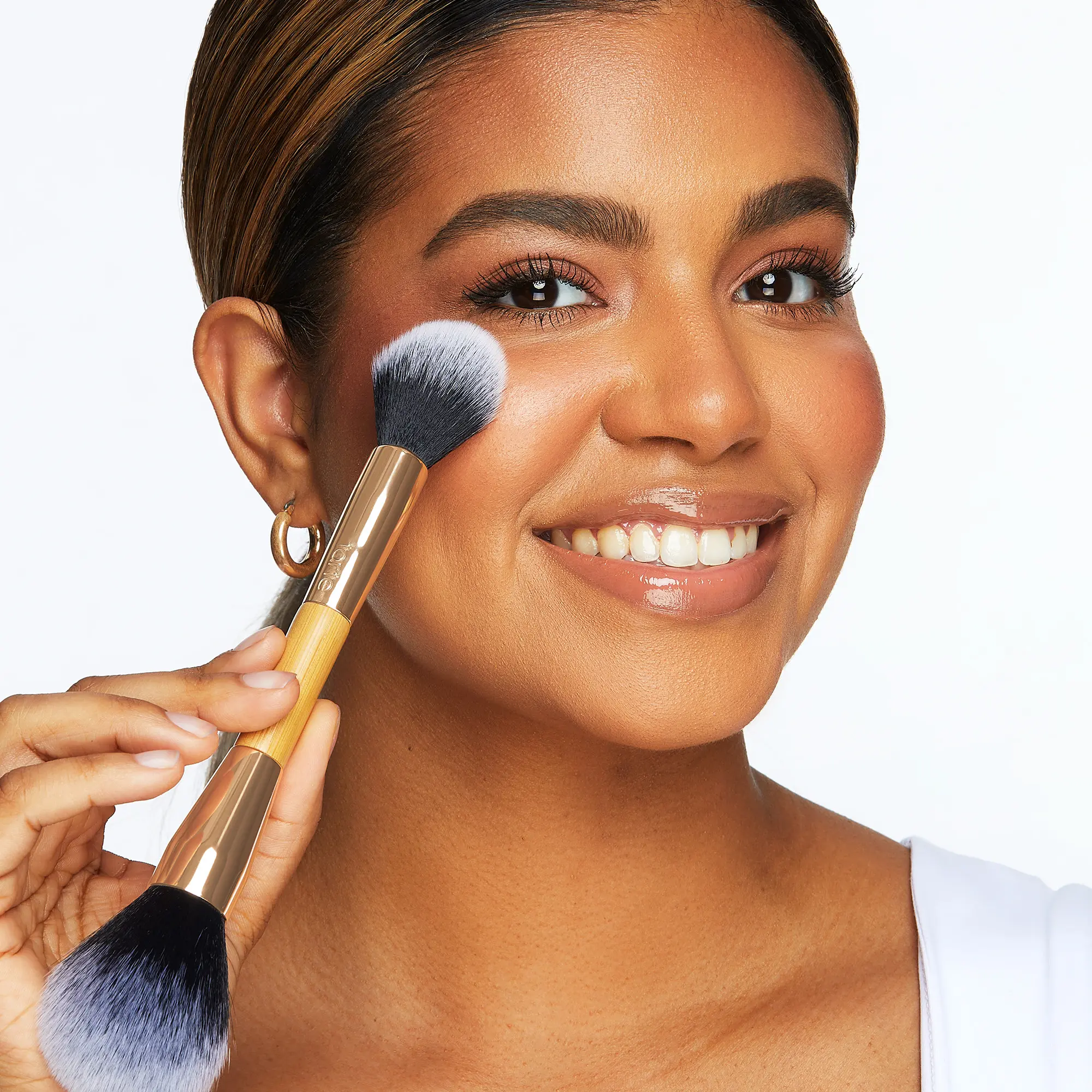 tarte double-ended setting powder brush