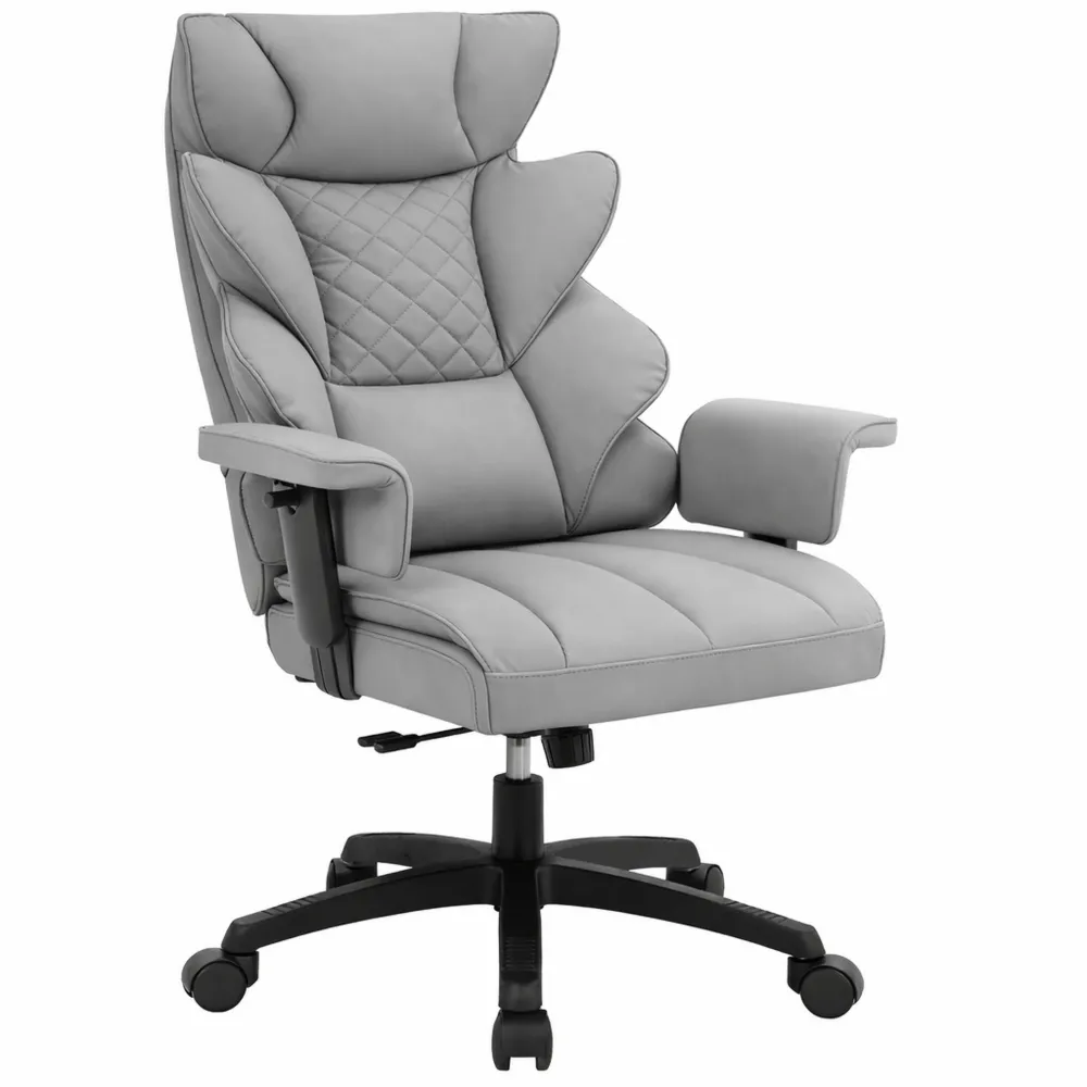 Ergonomischer Gaming-Stuhl mit Federpolsterung und verstellbarem Lendenkissen