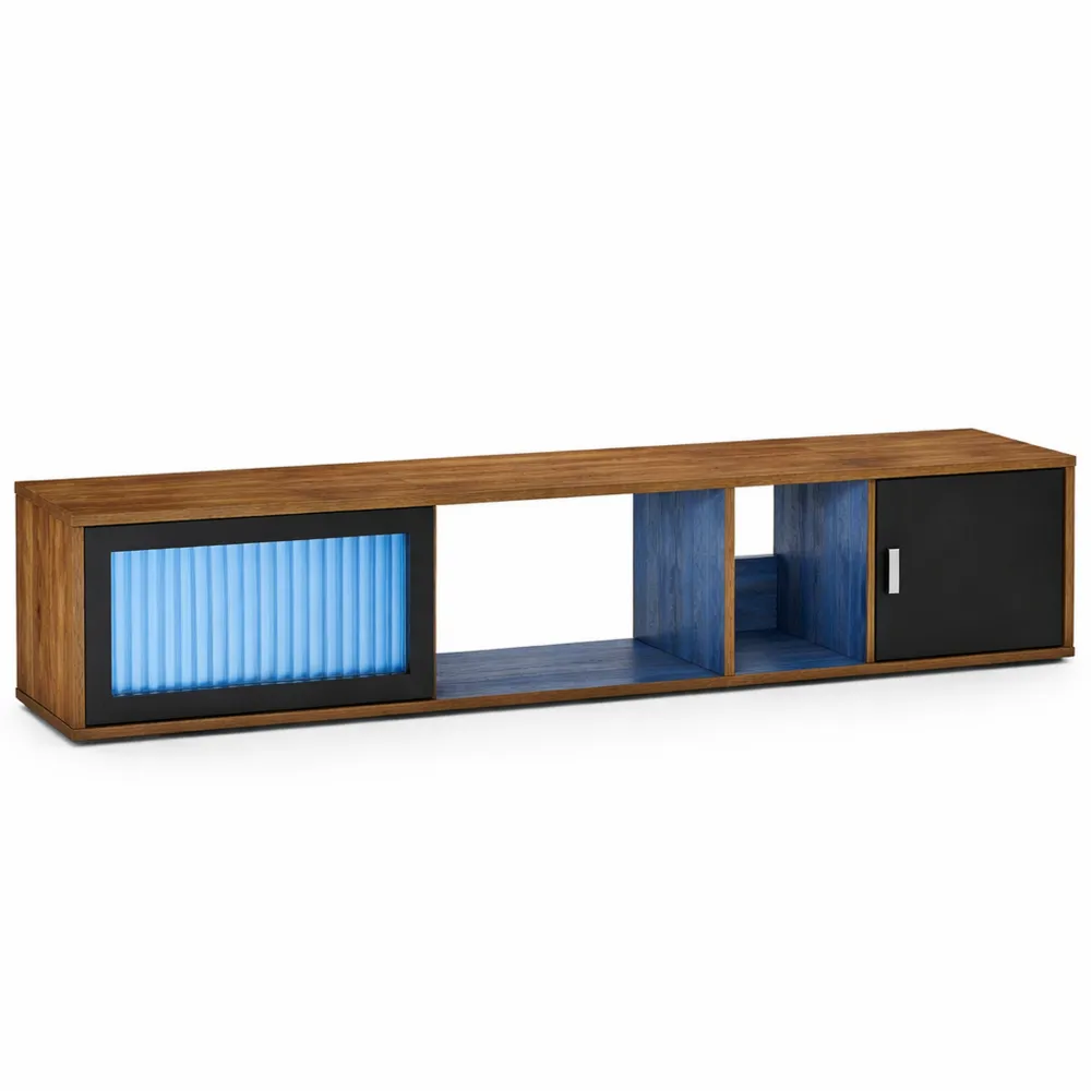 Moderner TV-Schrank mit LED-Beleuchtung für große Fernseher