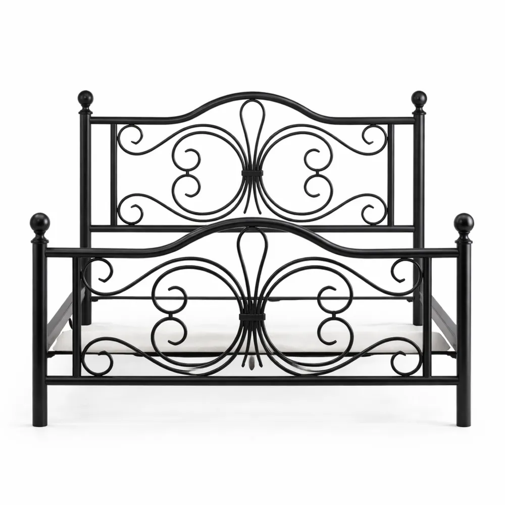 Schmetterlingsbett 140x200 mit Stauraum und geräuschloser Konstruktion