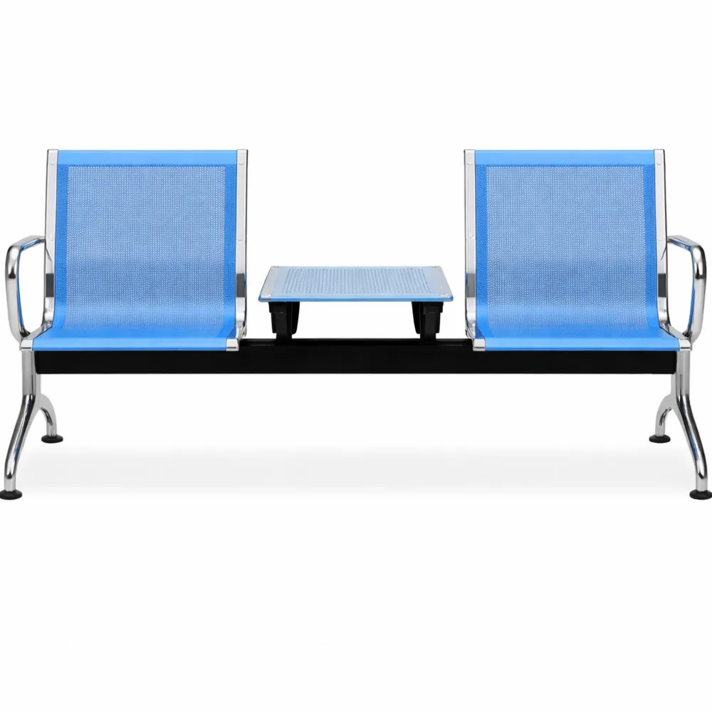 Panca a 3 posti per sala d'attesa, seduta imbottita per uffici e spazi pubblici