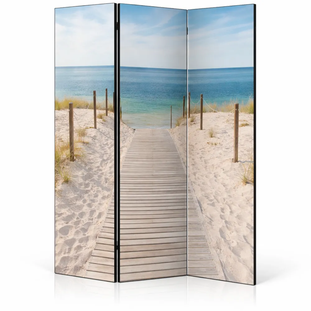 Paravent Raumteiler Strandmotiv 3-teilig