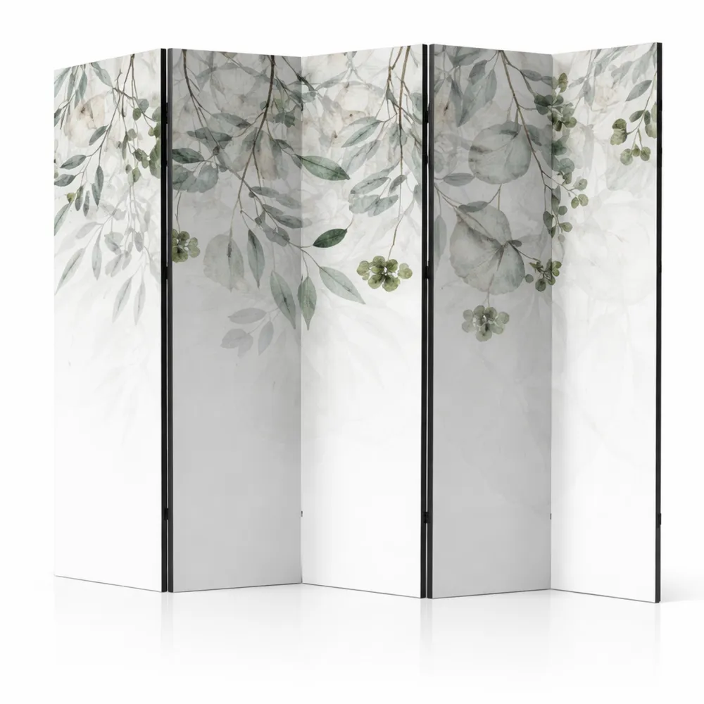 Zimmertrennwand mit Pflanzenmotiv, 5-teilig, 225x172 cm