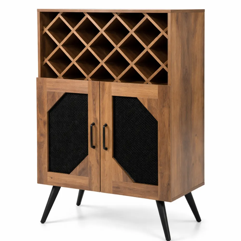 Buffet Industriel avec Casier et Porte-Verre