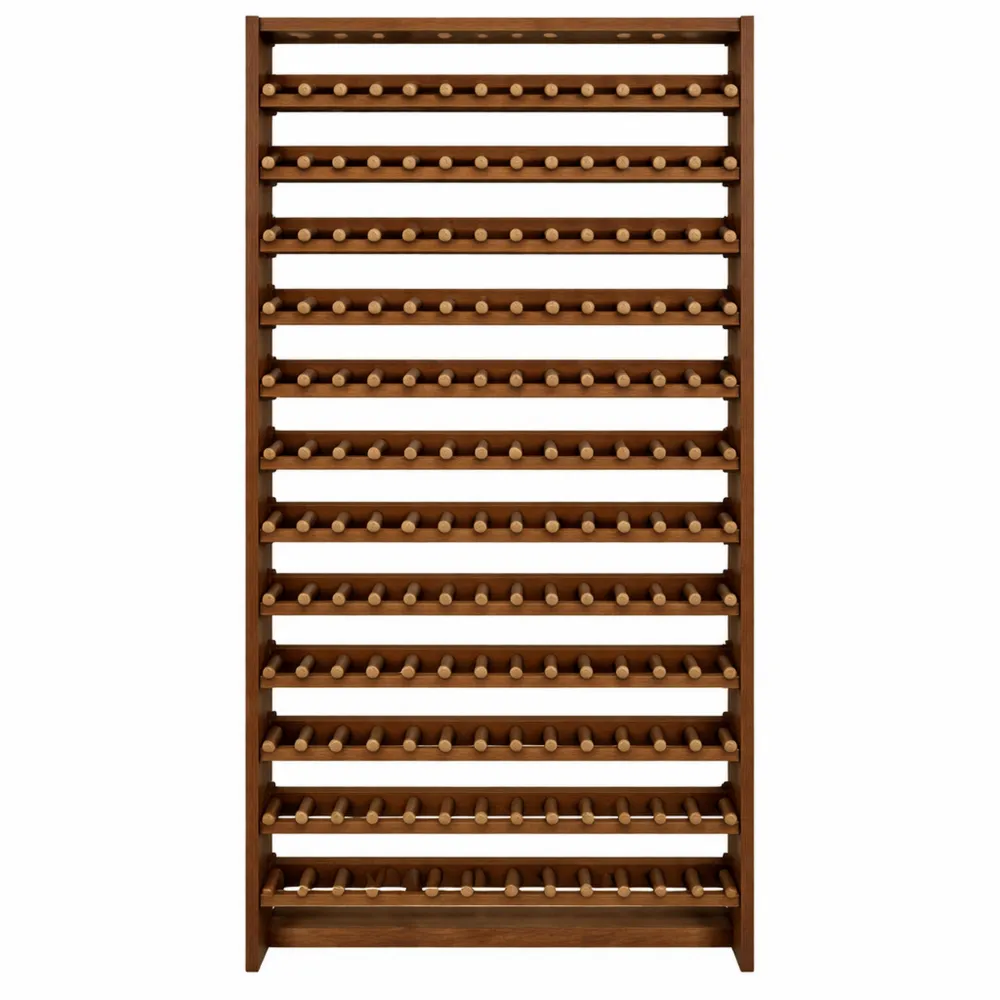 Casier en bois pour 91-135 bouteilles, anthracite et marron