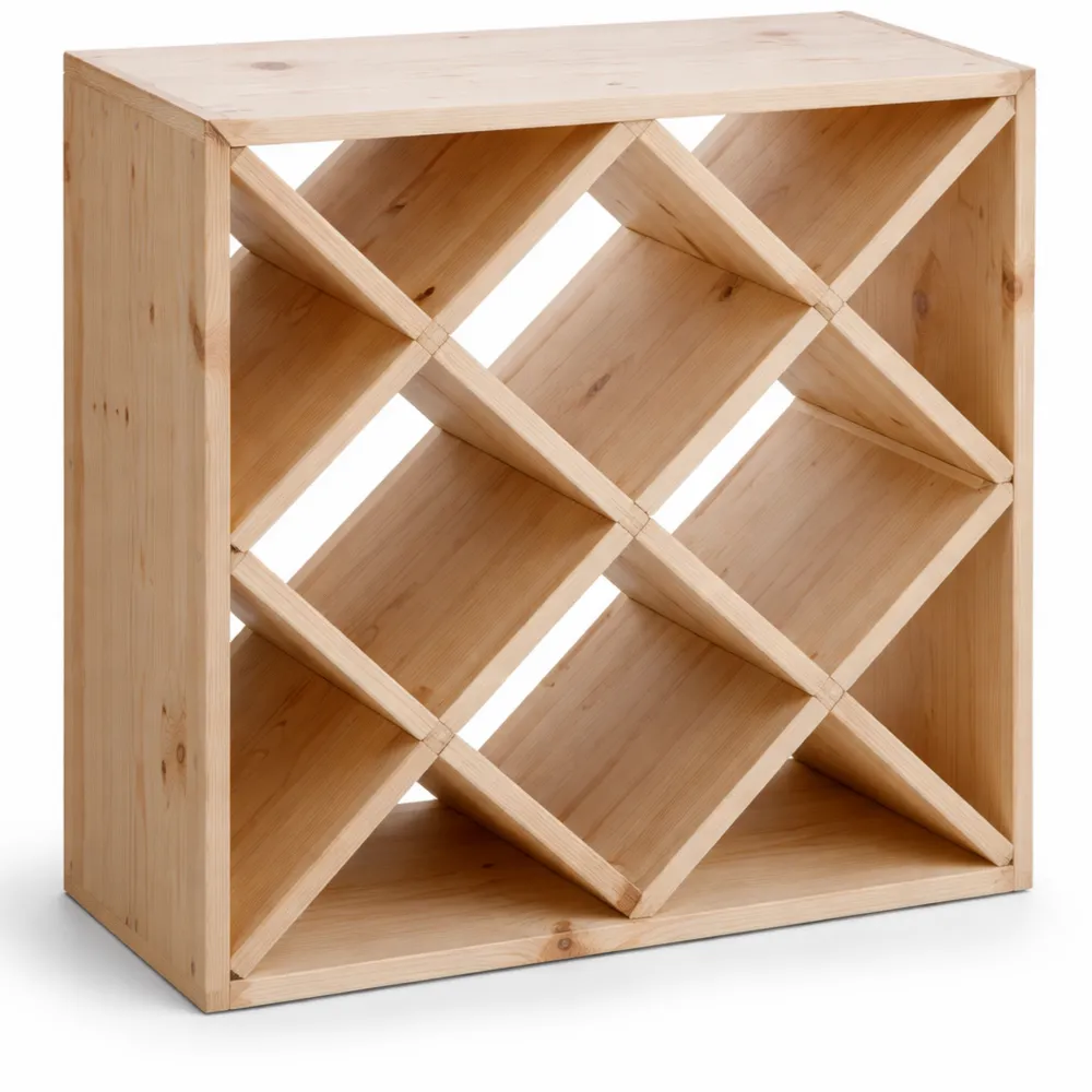 Étagère en bois pour bouteilles de vin