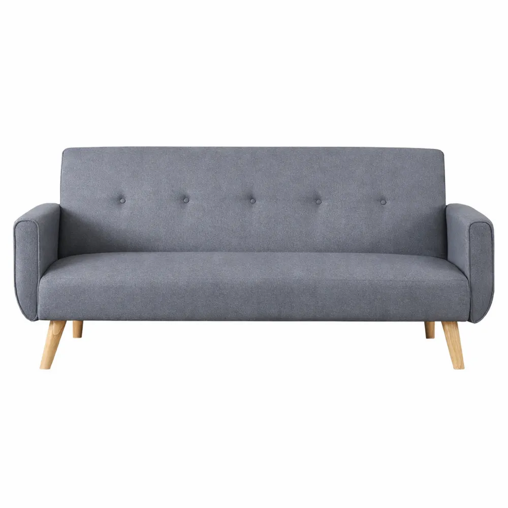 Canapé-lit scandinave convertible 3 places en gris