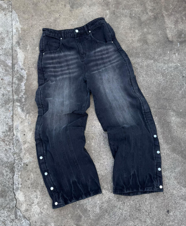 Floral Zipper Denims