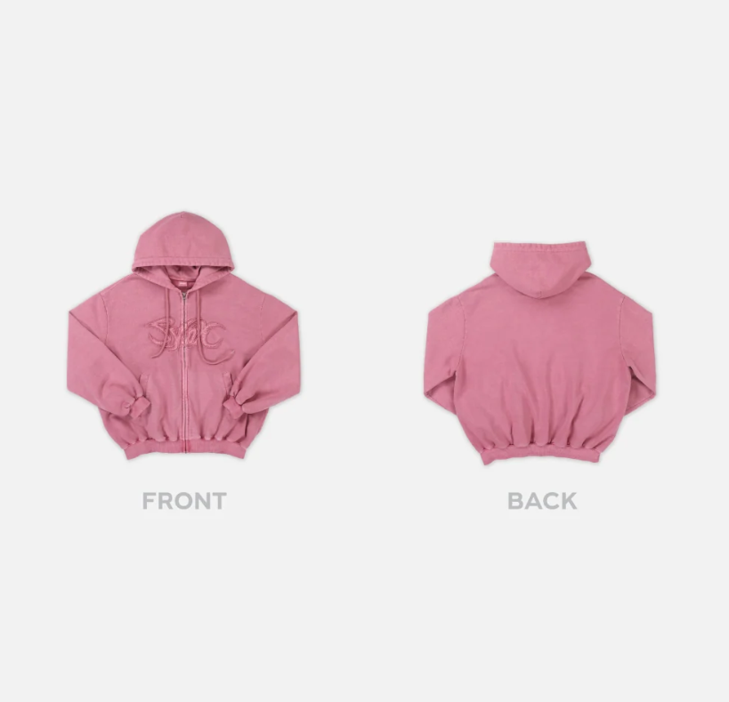 aespa - Pink Hoodie Zip-Up Set [2025 aespa Live Tour 'SYNK : Parallel Line' ENCORE Official MD]