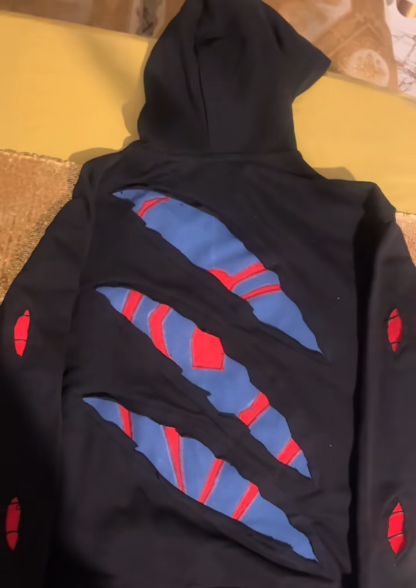 Battle-Damaged Spidey hoodie