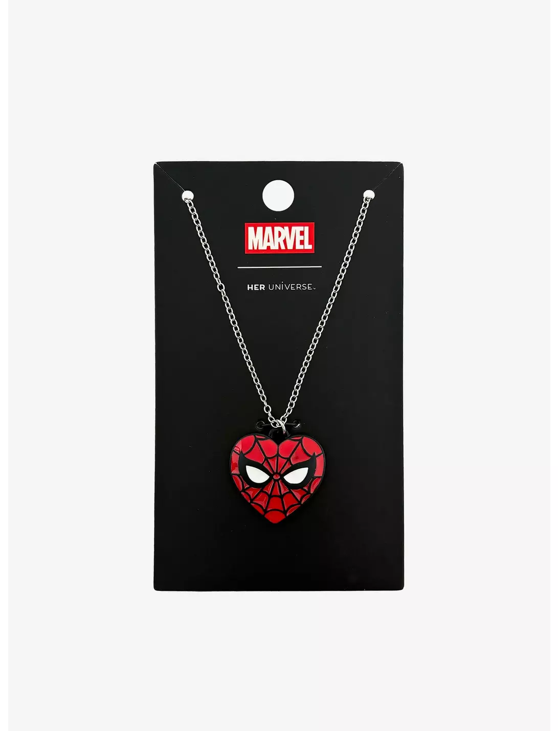 Spidey Heart Pendant Necklace