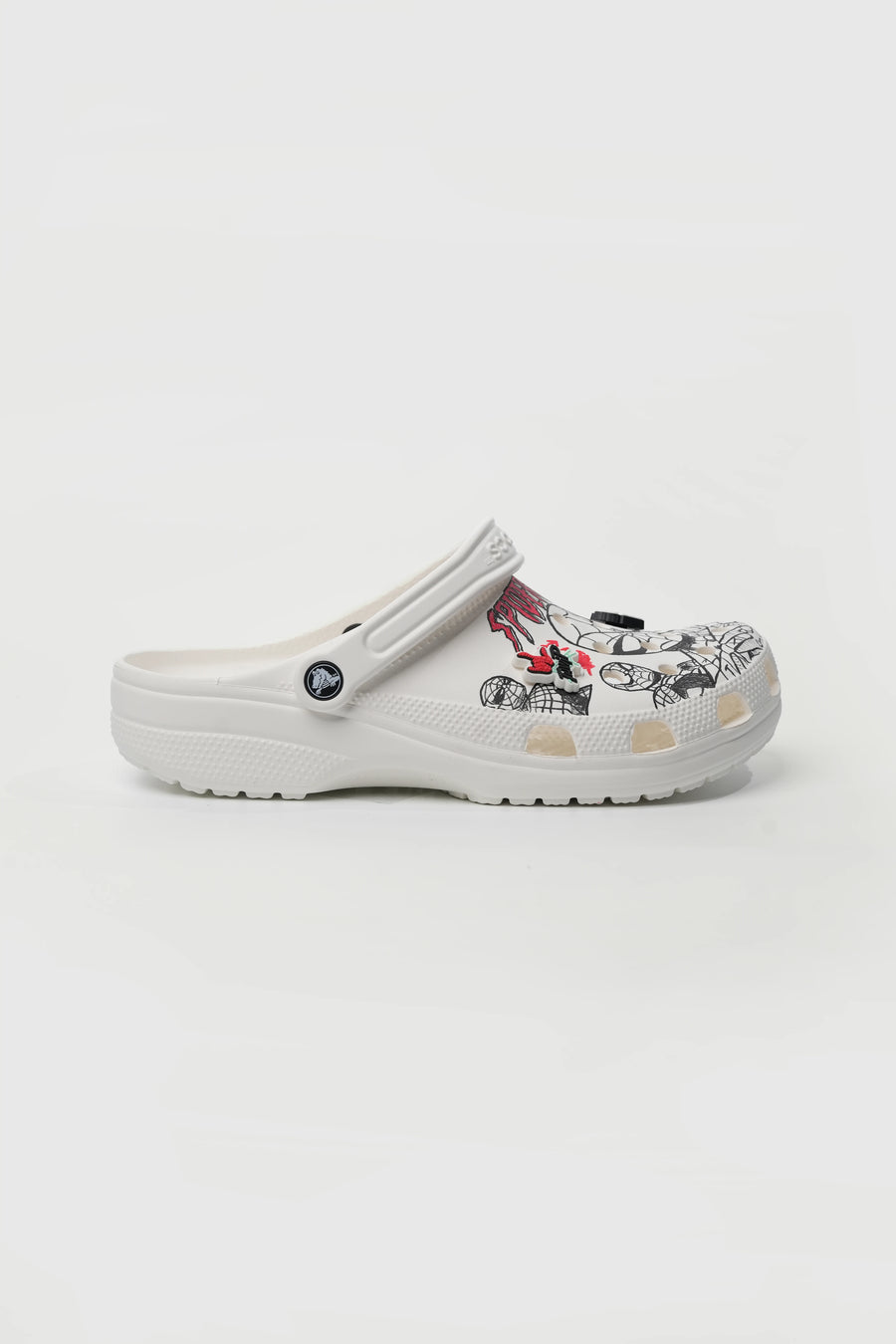 Comic Custom Handmade White Clogs