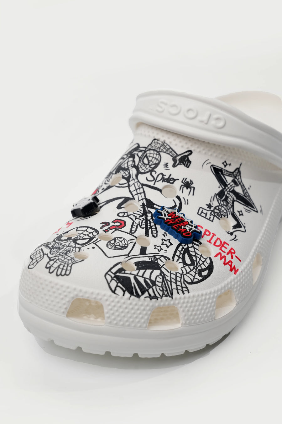 Comic Custom Handmade White Clogs